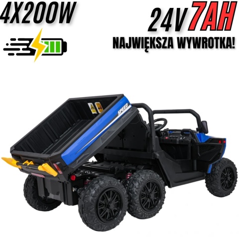 Auto Farmer Truck X-POWER GLADIATOR elektryczny kiper wywrotka Niebieski