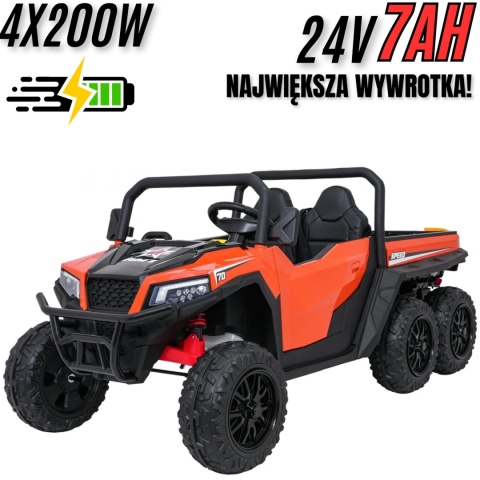 Auto Farmer Truck X-POWER GLADIATOR elektryczny kiper wywrotka Pomarańczowy