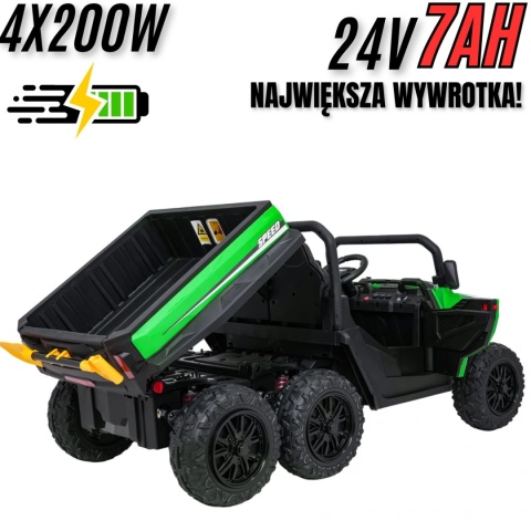 Auto Farmer Truck X-POWER GLADIATOR elektryczny kiper wywrotka Zielony