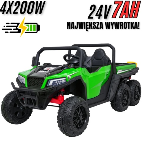 Auto Farmer Truck X-POWER GLADIATOR elektryczny kiper wywrotka Zielony