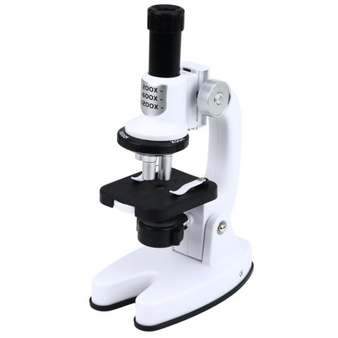 Mikroskop Zestaw Edukacyjny Dla Dzieci Zoom 1200x Akcesoria Biały