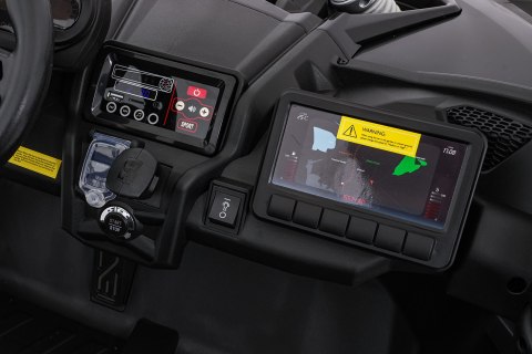 Pojazd Buggy Maverick Turbo RR Koła Niebiesko-Szary