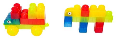 Zestaw Miękkich Żelowych Klocków 82el. + Kuferek