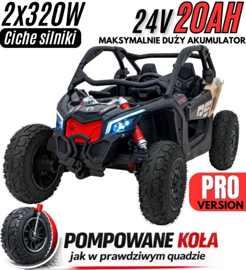 Auto na akumulator Buggy CAN-AM Maverick 3 PREMIUM Deluxe PRO + POMPOWANE KOŁA + POWIĘKSZONY AKUMULATOR