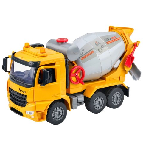 Cieżarówka Budowlana Betoniarka Obrotowy Bęben Światła Dźwięki