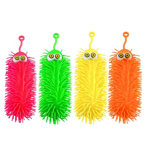 Gniotek Sensoryczny Do Odbijania Ściskania Stworek Z Frędzlami Świecący LED