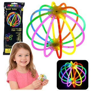 Podwójna Bransoletka Fluorescencyjna Z Motylkiem Świecąca Neon Stick