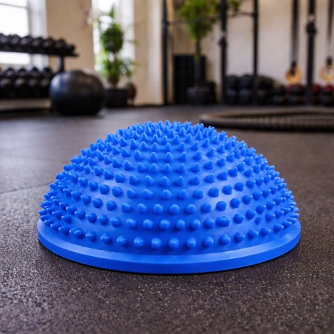 Półkula Sensoryczna Do Masażu Ćwiczeń Równowagi Niebieska 16 cm