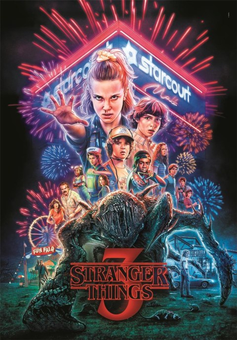 Puzzle 1000 NETFLIX STRANGER THINGS 3 Plakat Celemntoni 39979
