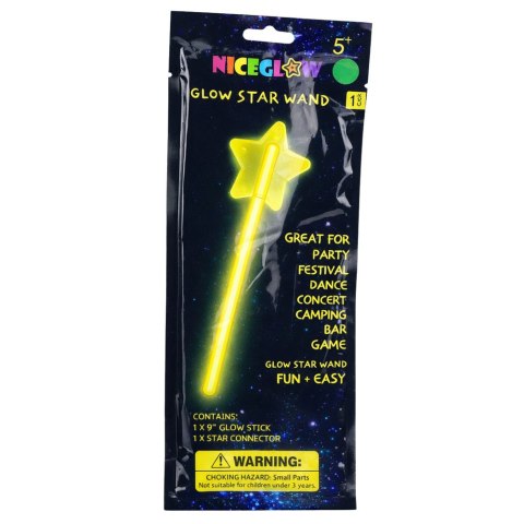Różdżka Fluorescencyjna Gwiazda Świecąca W Ciemności Stick Neon 22cm