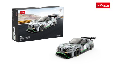 Autko Klocki 1:29 Bentley Continental GT3 Szary RASTAR