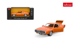 Autko Metalowe 1:36 1970 Dodge Charger R/T Pomarańczowy RASTAR