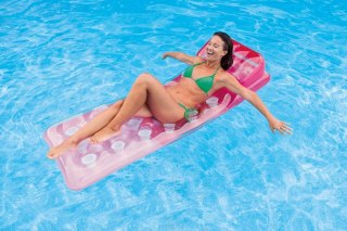 Materac Kolorowy 18-kieszeniowy 188 x 71 cm INTEX różowy