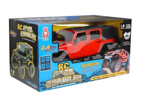 Auto Zdalnie Sterowane Jeep Gigant 1:8 Czerwone﻿