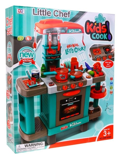 Ogromna Kuchnia z Okapem Niebieska