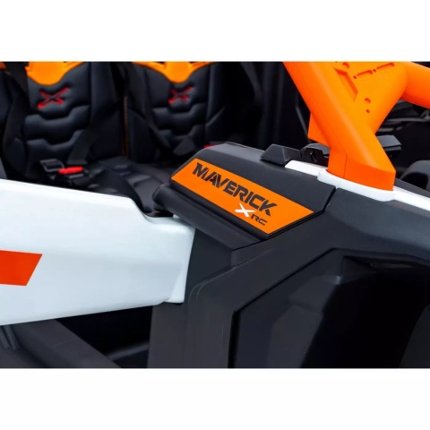 Buggy CAN-AM Maverick 3 PRO + Pompowane KOŁA auto na akumulator Pomaranczowy 2x320W 24V DK-CA001 + PILOT
