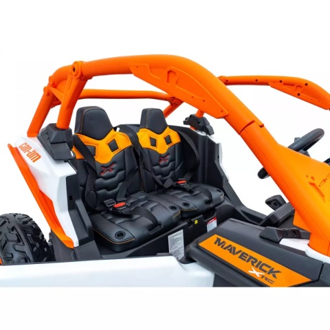 Buggy CAN-AM Maverick 3 PRO + Pompowane KOŁA auto na akumulator Pomaranczowy 2x320W 24V DK-CA001 + PILOT