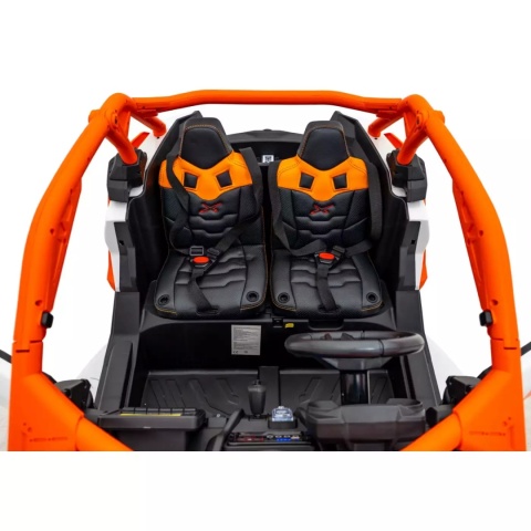 Buggy CAN-AM Maverick 3 PRO + Pompowane KOŁA auto na akumulator Pomaranczowy 2x320W 24V DK-CA001 + PILOT