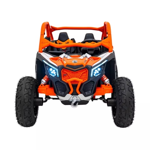 Buggy CAN-AM Maverick 3 PRO + Pompowane KOŁA auto na akumulator Pomaranczowy 2x320W 24V DK-CA001 + PILOT