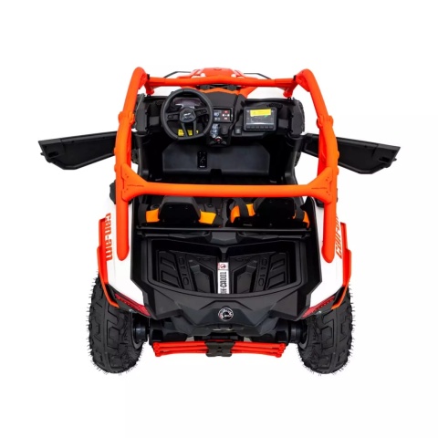 Buggy CAN-AM Maverick 3 PRO + Pompowane KOŁA auto na akumulator Pomaranczowy 2x320W 24V DK-CA001 + PILOT