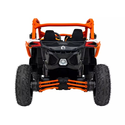 Buggy CAN-AM Maverick 3 PRO + Pompowane KOŁA auto na akumulator Pomaranczowy 2x320W 24V DK-CA001 + PILOT