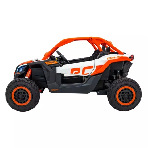 Buggy CAN-AM Maverick 3 PRO + Pompowane KOŁA auto na akumulator Pomaranczowy 2x320W 24V DK-CA001 + PILOT