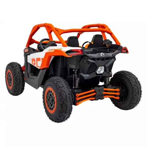 Buggy CAN-AM Maverick 3 PRO + Pompowane KOŁA auto na akumulator Pomaranczowy 2x320W 24V DK-CA001 + PILOT