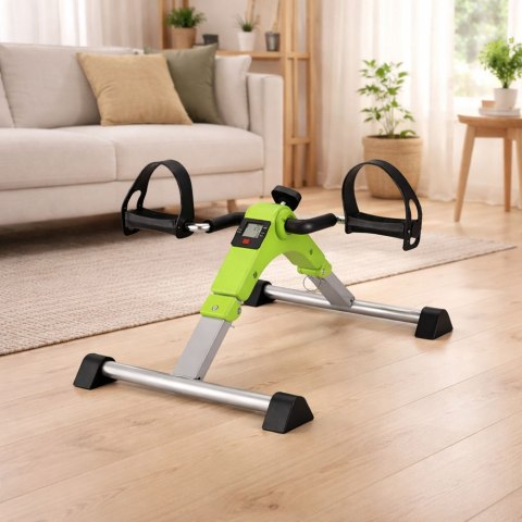 Mini Rowerek Treningowy Rotor Rehabilitacyjny 2w1 Z Licznikiem LCD Zielony