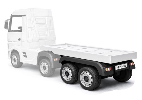 Naczepa do pojazdu na akumulator HL358 Mercedes Actros lub SCANIA biała