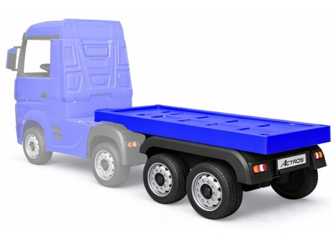 Naczepa do pojazdu na akumulator HL358 Mercedes Actros lub SCANIA niebieska