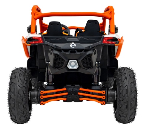 Pojazd Buggy CAN-AM Maverick DELUXE + POMPOWANE KOŁA 4x200W 2x24V10Ah Pomarańczowy