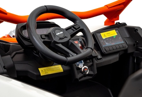 Pojazd Buggy CAN-AM Maverick DELUXE + POMPOWANE KOŁA 4x200W 2x24V10Ah Pomarańczowy