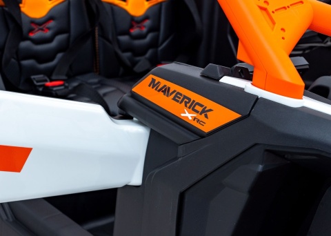 Pojazd Buggy CAN-AM Maverick DELUXE + POMPOWANE KOŁA 4x200W 2x24V10Ah Pomarańczowy