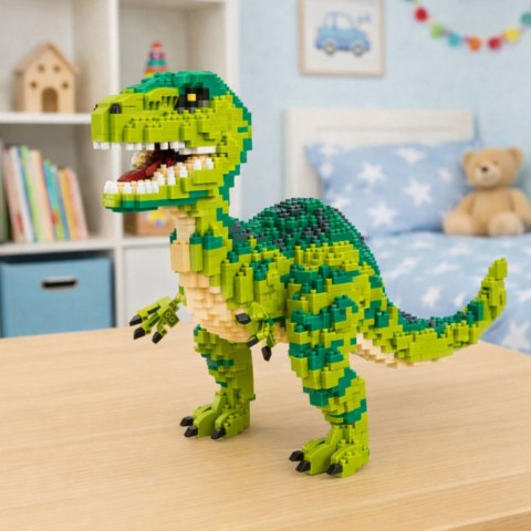 Zestaw Klocki Konstrukcyjne Dinozaur Velociraptor Figurka 3D 1457 el.