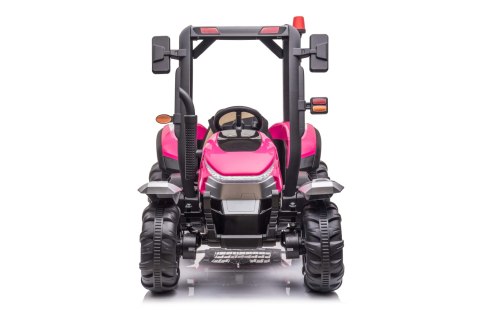Traktor BLAST Z Przyczepką Różowy