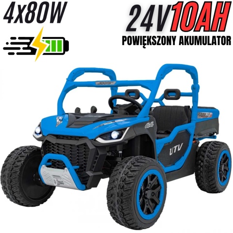 Auto na akumulator Farmer Truck UTV Racing 24V 4x75W + KIPER Niebieski