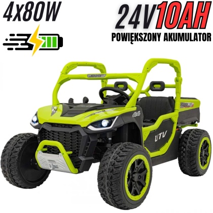 Auto na akumulator Farmer Truck UTV Racing 24V 4x75W + KIPER Zielony