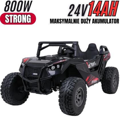 Auto BUGGY CLASH Challenger STRONG 24V Monster RTR do 16km/h Czarny