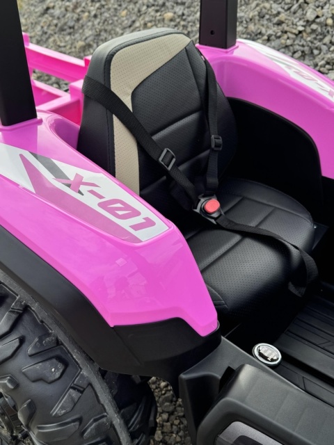 DUŻY TRAKTOR NA AKUMULATOR BLAST 4x4 Z KABINĄ PILOTEM PRZYCZEPKĄ