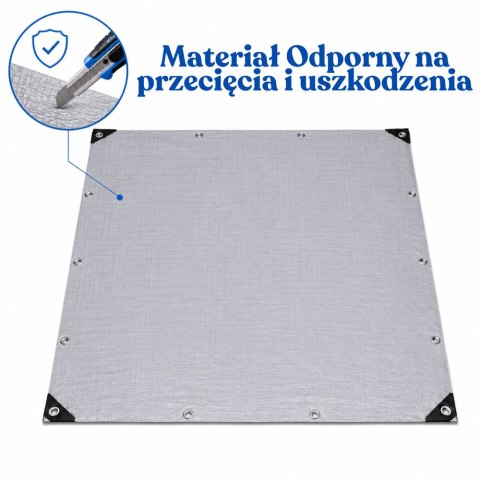 Plandeka Wodoodporna Folia Zbrojona Ochronna Przeciwdeszczowa 200 x 400 cm