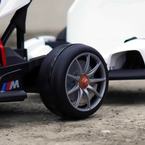 Auto Gokart na akumulator BMW z Funkcją Driftu - REGULOWANA RAMA Biały
