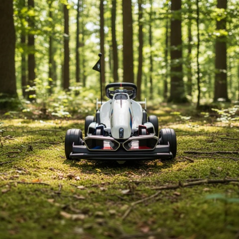 Auto Gokart na akumulator BMW z Funkcją Driftu - REGULOWANA RAMA Biały