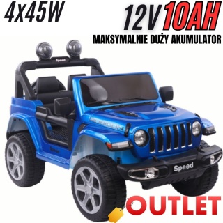 OUTLET - WIELKI JEEP FT-938 4x45W 12V10Ah - POWIĘKSZONY AKUMULATOR