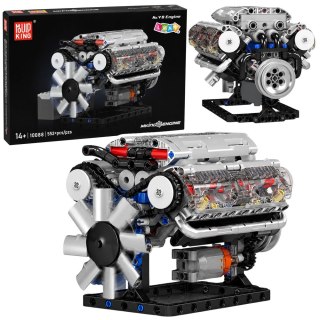 Klocki Konstrukcyjne Silnik V8 Model Mechaniczny Ruchome Tłoki 552 el.