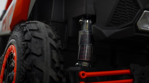 Pojazd Buggy CAN-AM Maverick DELUXE + POMPOWANE KOŁA 4x200W 2x24V7Ah Pomarańczowy