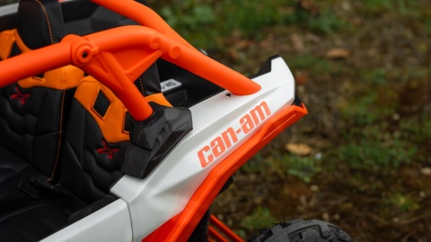 Pojazd Buggy CAN-AM Maverick DELUXE + POMPOWANE KOŁA 4x200W 2x24V7Ah Pomarańczowy