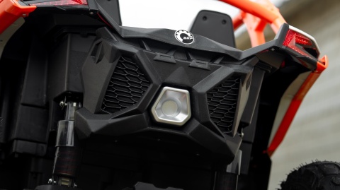 Pojazd Buggy CAN-AM Maverick DELUXE + POMPOWANE KOŁA 4x200W 2x24V7Ah Pomarańczowy
