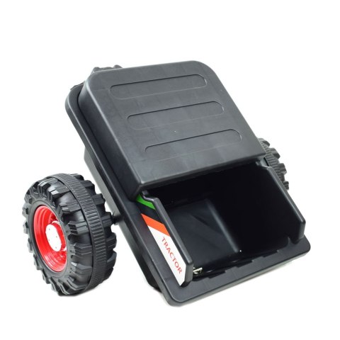 Super DWUSTRONNY traktor na akumulator ze spychaczem, koparką i przyczepą/BEJ1588