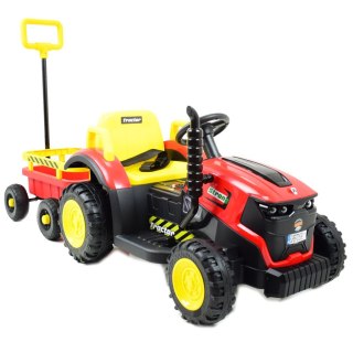 Super traktor STRONG z przyczepą z dyszlem,wózkiem/FB319T