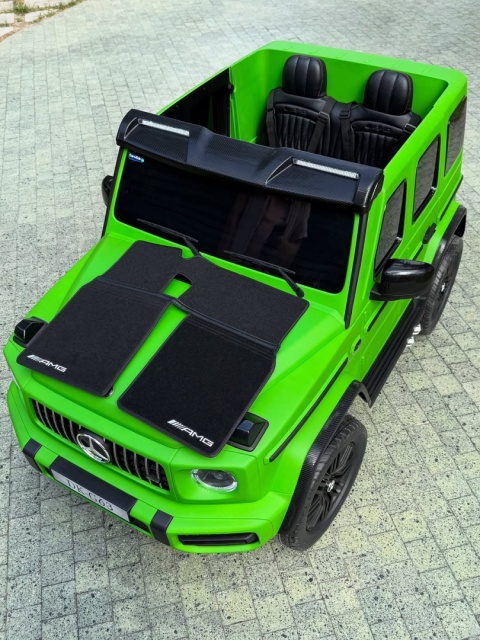 Auto na akumulator Mercedes Benz G63 AMG GIGANT XXL 4x200W 24V Zielony LAKIER MAT